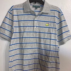 Masters Shirt Polo grey Small striped